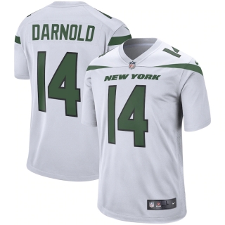 Men's New York Jets Sam Darnold Nike Spotlight White Game Jersey