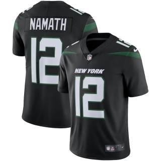 Men's New York Jets Joe Namath Nike Stealth Black Retired Player Limited Team Jersey