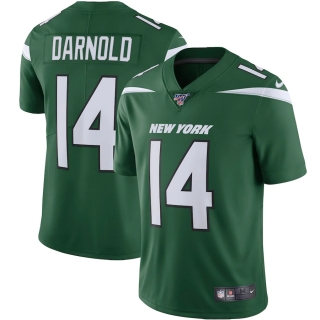 Men's New York Jets Sam Darnold Nike Gotham Green NFL 100 Vapor Limited Jersey