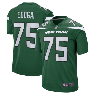 Men's New York Jets Chuma Edoga Nike Gotham Green Game Jersey