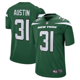 Men's New York Jets Bless Austin Nike Gotham Green Game Jersey