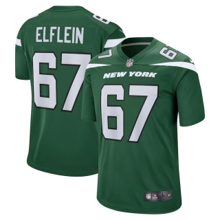 Men's New York Jets Pat Elflein Nike Gotham Green Game Jersey