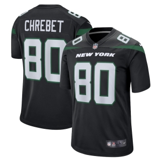 Men's New York Jets Wayne Chrebet Nike Black Retired Player Jersey