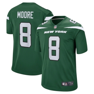 Men's New York Jets Elijah Moore Nike Gotham Green 2021 NFL Draft Pick Player Game Jersey