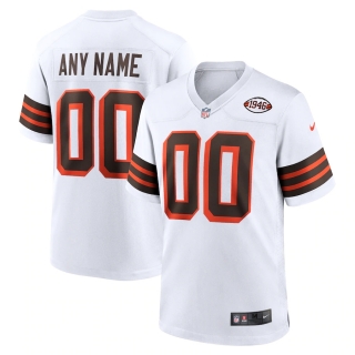 Men's Cleveland Browns Nike White 1946 Collection Alternate Custom Jersey
