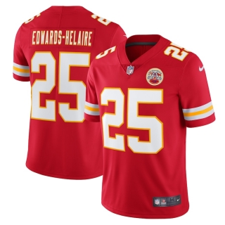 Men's Kansas City Chiefs Clyde Edwards-Helaire Nike Red Vapor Limited Jersey