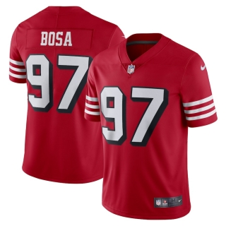 Men's San Francisco 49ers Nick Bosa Nike Scarlet Alternate Vapor Limited Player Jersey