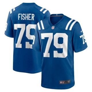 Men's Indianapolis Colts Eric Fisher Nike Royal Game Player Jersey