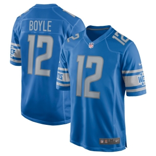 Men's Detroit Lions Tim Boyle Nike Blue Game Player Jersey