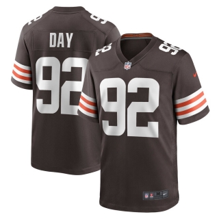 Men's Cleveland Browns Sheldon Day Nike Brown Game Player Jersey