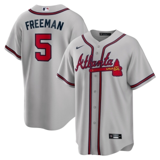 Men's Atlanta Braves Freddie Freeman Nike Gray Road Replica Player Jersey
