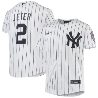 Youth New York Yankees Derek Jeter Nike White Hall of Fame Player Jersey
