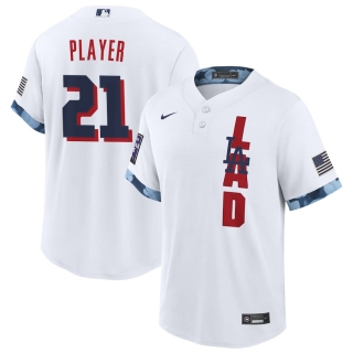 Men's Los Angeles Dodgers Nike White 2021 MLB All-Star Game Custom Replica Jersey