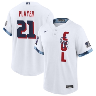 Men's Colorado Rockies Nike White 2021 MLB All-Star Game Custom Replica Jersey