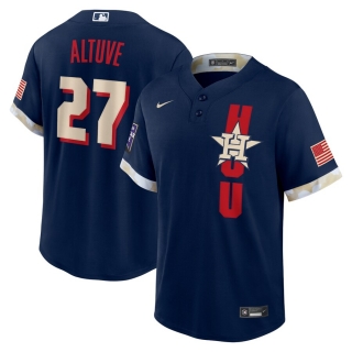 Men's Houston Astros José Altuve Nike Navy 2021 MLB All-Star Game Replica Player Jersey
