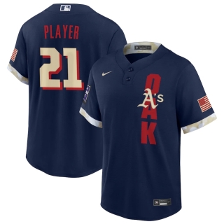 Men's Oakland Athletics Nike Navy 2021 MLB All-Star Game Custom Replica Jersey