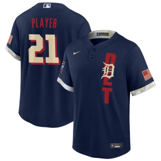 Men's Detroit Tigers Nike Navy 2021 MLB All-Star Game Custom Replica Jersey