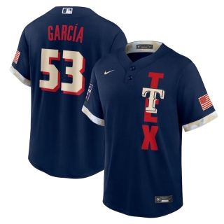 Men's Texas Rangers Adolis García Nike Navy 2021 MLB All-Star Game Replica Player Jersey