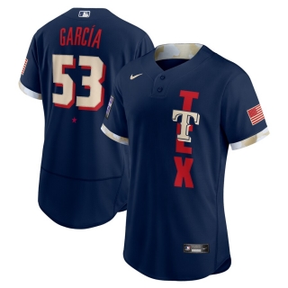 Men's Texas Rangers Adolis García Nike Navy 2021 MLB All-Star Game Authentic Player Jersey