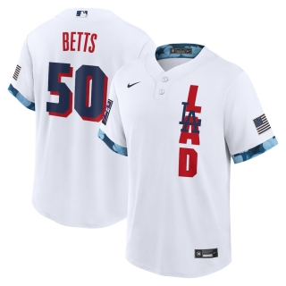 Men's Los Angeles Dodgers Mookie Betts Nike White 2021 MLB All-Star Game Replica Player Jersey