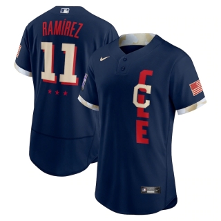 Men's Cleveland Indians José Ramírez Nike Navy 2021 MLB All-Star Game Authentic Player Jersey