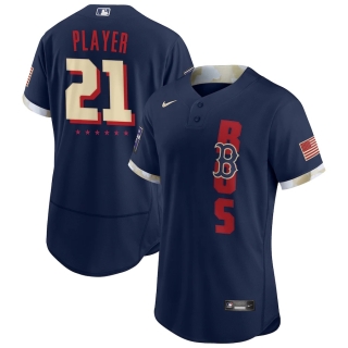 Men's Boston Red Sox Nike Navy 2021 MLB All-Star Game Custom Authentic Jersey