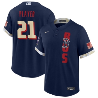 Men's Boston Red Sox Nike Navy 2021 MLB All-Star Game Custom Replica Jersey