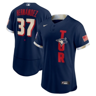 Men's Toronto Blue Jays Teoscar Hernández Nike Navy 2021 MLB All-Star Game Authentic Player Jersey