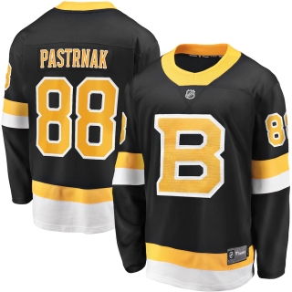 Men's Fanatics Branded David Pastrnak Black Boston Bruins Alternate Premier Breakaway Player Jersey