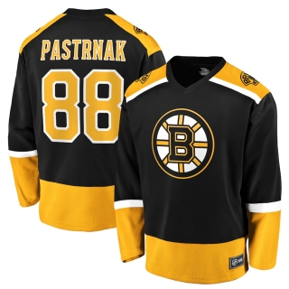 Men's Fanatics Branded David Pastrnak Black Boston Bruins Player Jersey