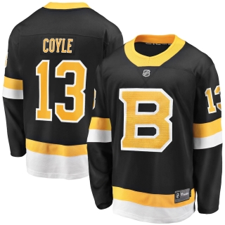 Men's Fanatics Branded Charlie Coyle Black Boston Bruins 2019-20 Alternate Premier Breakaway Player Jersey