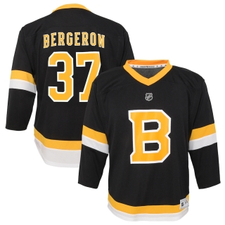 Preschool Patrice Bergeron Black Boston Bruins Alternate Replica Player Jersey