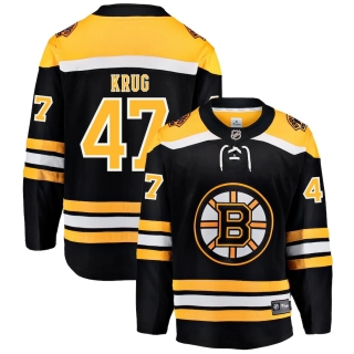 Boston Bruins Fanatics Branded Home Breakaway Jersey - Torey Krug - Mens