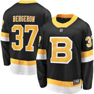 Men's Fanatics Branded Patrice Bergeron Black Boston Bruins Alternate Premier Breakaway Player Jersey