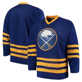 Men's CCM Navy Buffalo Sabres Classic Authentic Throwback Team Jersey