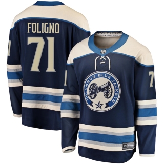 Columbus Blue Jackets Fanatics Branded Alternate Breakaway Jersey - Nick Foligno - Mens