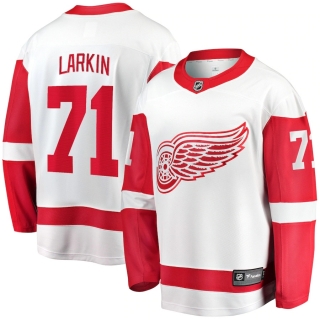 Detroit Red Wings Fanatics Branded Away Breakaway Jersey - Dylan Larkin - Mens