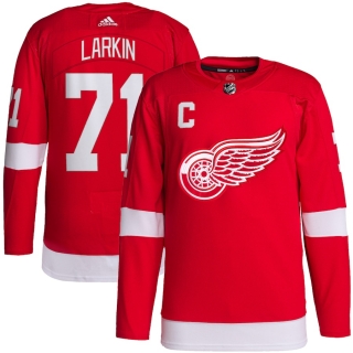 Men's adidas Dylan Larkin Red Detroit Red Wings Home Captain Patch Primegreen Authentic Pro Player Jersey