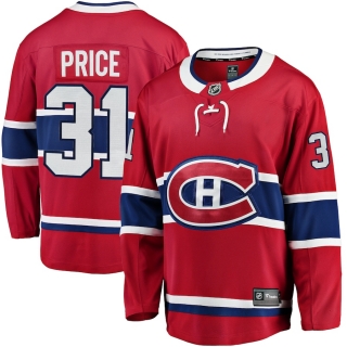 Men's Fanatics Branded Carey Price Red Montreal Canadiens Breakaway Player Jersey