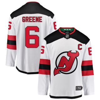 New Jersey Devils Fanatics Branded Away Breakaway Jersey - Andy Greene - Mens