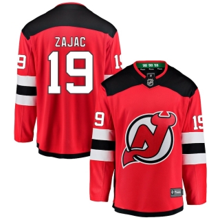 New Jersey Devils Fanatics Branded Home Breakaway Jersey - Travis Zajac - Mens
