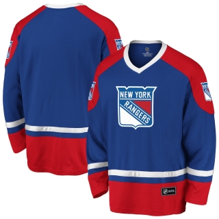 Men's Fanatics Branded Royal Red New York Rangers Rival Blue Line Long Sleeve Jersey