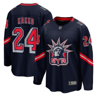 Men's Fanatics Branded Kaapo Kakko Navy New York Rangers 2020-21 Special Edition Breakaway Player Jersey