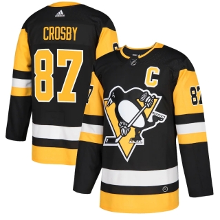 Men's Pittsburgh Penguins Sidney Crosby adidas Black Authentic Player Jersey