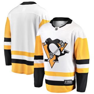 Men's Pittsburgh Penguins Fanatics Branded White Breakaway Away Jersey