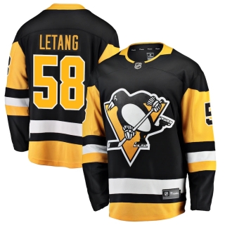 Men's Pittsburgh Penguins Kris Letang Fanatics Branded Black Breakaway Player Jersey