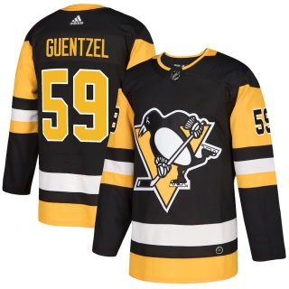 Men's Pittsburgh Penguins Jake Guentzel adidas Black Authentic Player Jersey