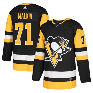 Men's Pittsburgh Penguins Evgeni Malkin adidas Black Authentic Player Jersey