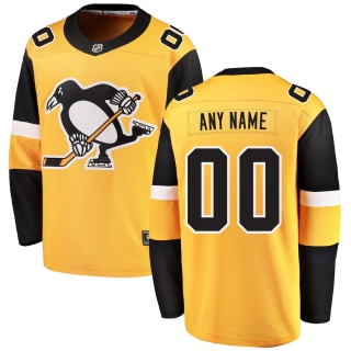 Men's Pittsburgh Penguins Fanatics Branded Gold Alternate Breakaway Custom Jersey