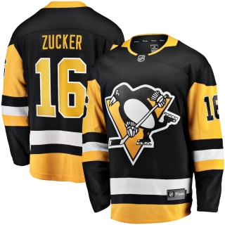 Men's Pittsburgh Penguins Jason Zucker Fanatics Branded Black Breakaway Player Jersey